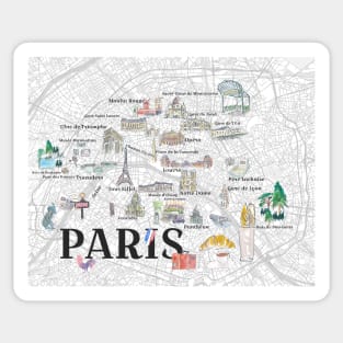 Paris, France Sticker